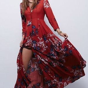 Free People After The Storm Maxi (red, sz 4)